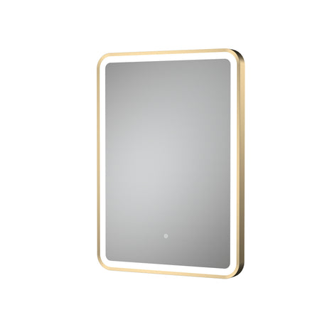 Hydrus 700mm x 500mm Brushed Brass Framed Mirror