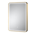Pictor Brushed Brass Inset Frame LED Mirror - 700 x 500mm