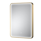 Pictor Brushed Brass Inset Frame LED Mirror - 700 x 500mm