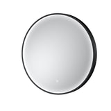 Mensa Black Inset Frame LED Mirror - 600mm
