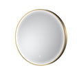 Mensa Brushed Brass Inset Frame LED Mirror - 600mm