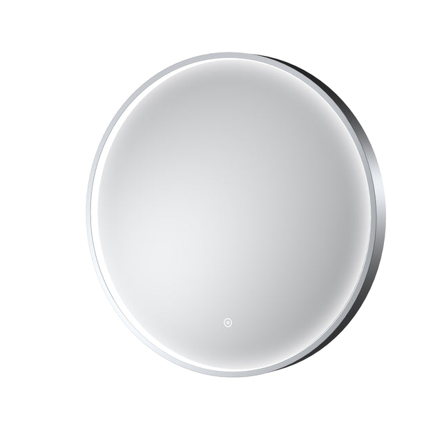 Mensa Polished Chrome Inset Frame LED Mirror - 600mm