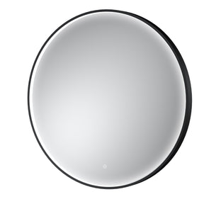 Mensa Black Inset Frame LED Mirror - 800mm