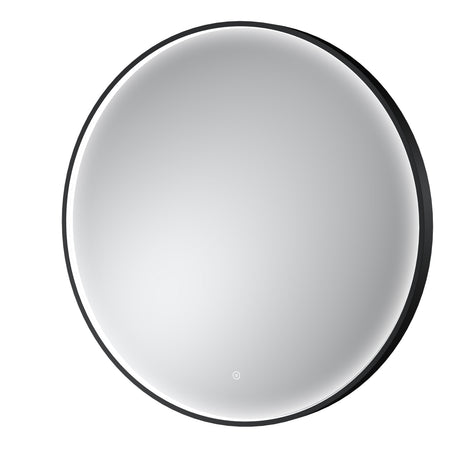 Mensa Black Inset Frame LED Mirror - 800mm