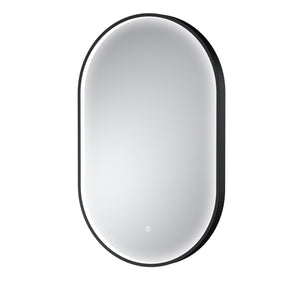 Columba Black Inset Frame LED Mirror - 800 x 500mm