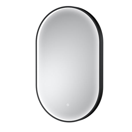 Columba Black Inset Frame LED Mirror - 800 x 500mm