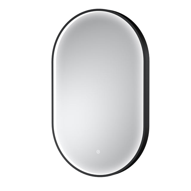Columba Black Inset Frame LED Mirror - 800 x 500mm