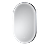 Columba Polished Chrome Inset Frame LED Mirror - 800 x 500mm
