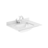 Lille 600mm Wall Hung 2-Drawer Vanity with Marble Worktop Basin