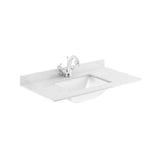Lille 800mm Wall Hung 2-Drawer Vanity with Marble Worktop Basin