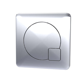 Ceramics Accessories Square Dual Flush Chrome Push Button