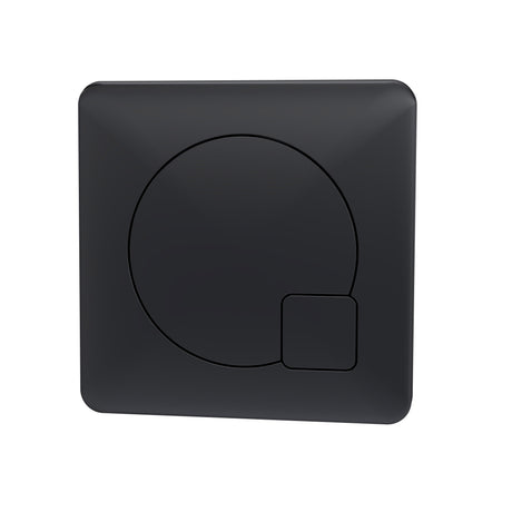 Ceramics Accessories Square Dual Flush Black Push Button