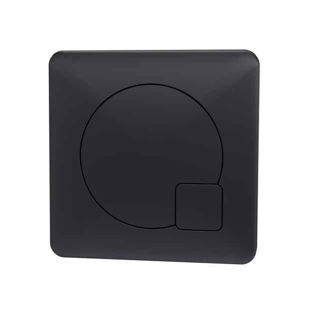 Ceramics Accessories Square Dual Flush Black Push Button