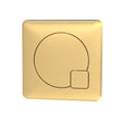 Ceramics Accessories Square Dual Flush Brushed Brass Push Button