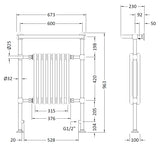 Harrow Traditional Radiator 965 x 673mm
