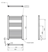 Electric Towel Rail 720 x 400mm (300 Watt)
