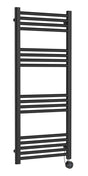 Electric Round Tube Towel Rail with 17 Bars, 1200mm x 500mm