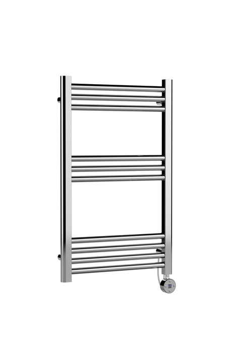 Electric Round Tube Towel Rail with 10 Bars, 800mm x 500mm