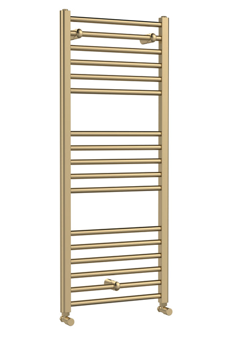 Lorica Straight Towel Radiator with Round Rails 1200mm x 500mm