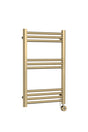 Electric Round Tube Towel Rail with 10 Bars, 800mm x 500mm