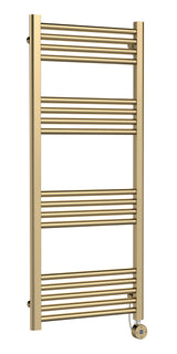 Electric Round Tube Towel Rail with 17 Bars, 1200mm x 500mm