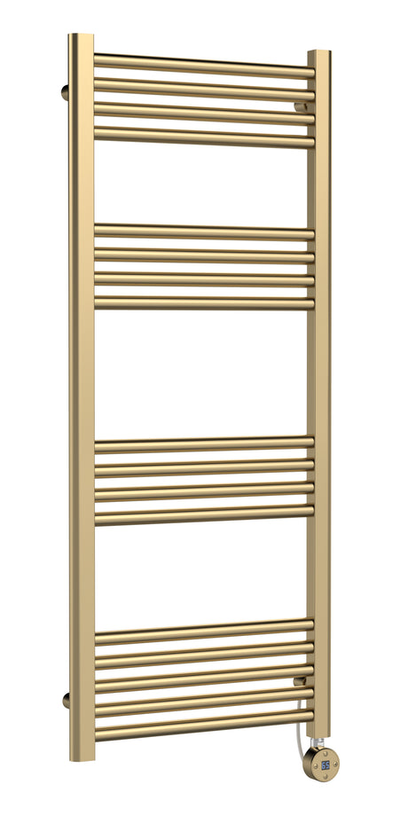 Electric Round Tube Towel Rail with 17 Bars, 1200mm x 500mm