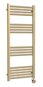 Electric Round Tube Towel Rail with 17 Bars, 1200mm x 500mm