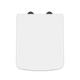 Hudson Reed Square Gloss White Soft Close Toilet Seat