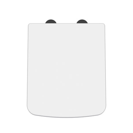 Hudson Reed Square Gloss White Soft Close Toilet Seat