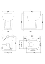 Richmond Comfort Height Back to Wall Pan