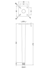 Wall Hung Vanity Decorative Leg Set