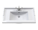 Hudson Reed Old London 600mm Timeless Sand Floor Standing 2 Door Vanity Unit With 1 Tap Hole Ceramic Basin