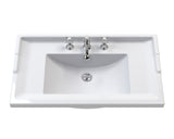 Hudson Reed Old London 800mm Floor Standing 2 Door Vanity Unit with 3 Tap Hole Ceramic Basin