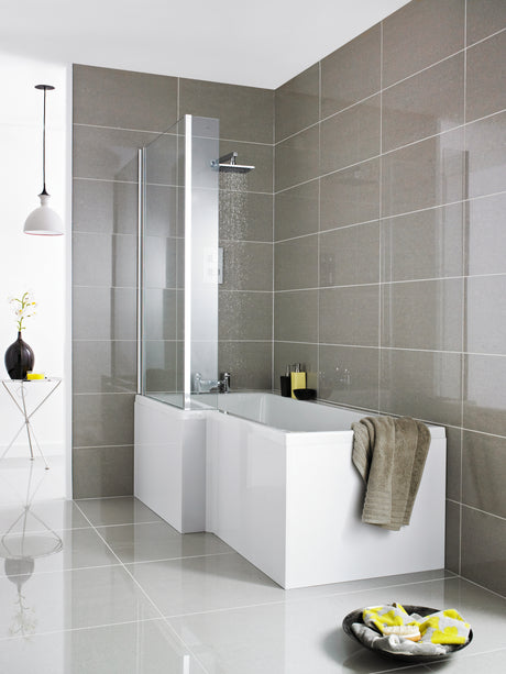 Fusion L-Shape Shower Bath Front Panel 1700mm