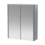 Hudson Reed Juno 600mm 2 Door Coastal Grey Wall Hung 50/50 Mirror Cabinet