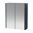 Hudson Reed Juno 600mm 2 Door Indigo Blue Wall Hung 50/50 Mirror Cabinet