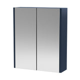 Hudson Reed Juno 600mm 2 Door Indigo Blue Wall Hung 50/50 Mirror Cabinet