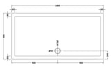 Slip Resistant Rectangular Slimline Shower Tray 1800 x 900mm