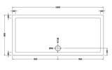Rectangular Slimline Shower Tray 1800 x 800mm