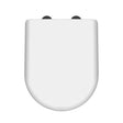Hudson Reed D Shape Gloss White Toilet Seat With Soft Close Quick Release