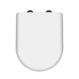 Hudson Reed D Shape Gloss White Toilet Seat With Soft Close Quick Release