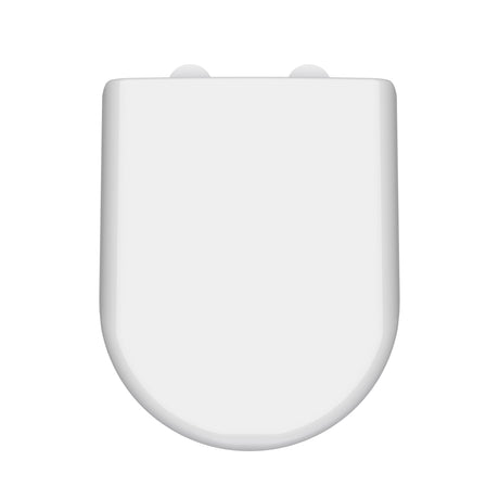 Hudson Reed D Shape Soft Close Gloss White Toilet Seat