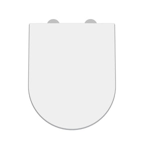 Toilet Seats Luxury D Shaped Top Fix Soft Close Toilet Seat