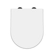 Hudson Reed D Shape 450mm x 370mm Gloss White Soft Close Toilet Seat Quick Release