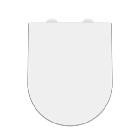 Hudson Reed D Shape Gloss White Soft Close Toilet Seat With Quick Release