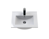 Hudson Reed Fluted 500mm Floor Standing 2-Door Vanity Unit With Basin