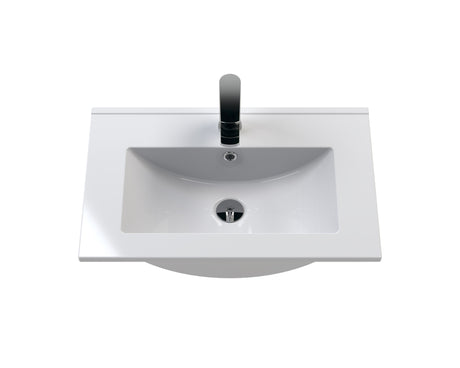 Urban 600mm Wall Hung 2-Drawer Unit and Minimalist Basin 1 Tap Hole