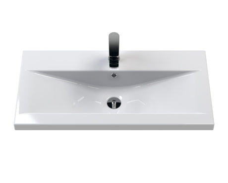 Hudson Reed Fluted 810mm Wall Hung 2-Drawer Vanity Unit With Basin