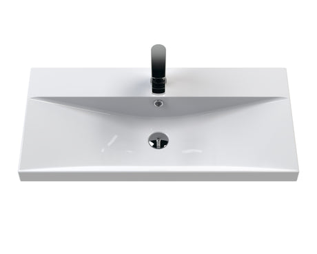 Urban 800mm Floor Standing 2-Door/Drawer Unit and Thin-Edge Basin 1 Tap Hole