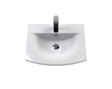 Hudson Reed Urban 500mm Satin Green Wall Hung 2-Drawer Vanity Unit with Basin and 1 Tap Hole